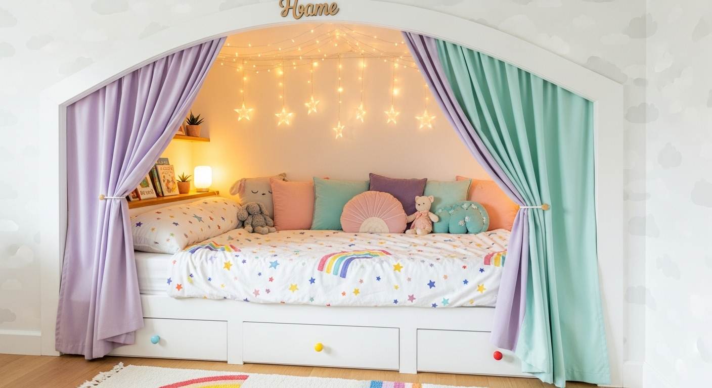 Kids' Playful Bed Nook 