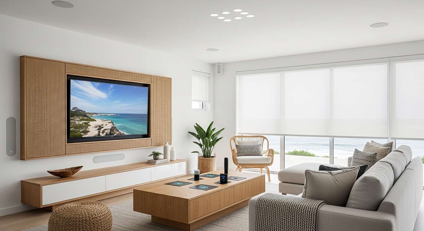 Smart Coastal Living Room
