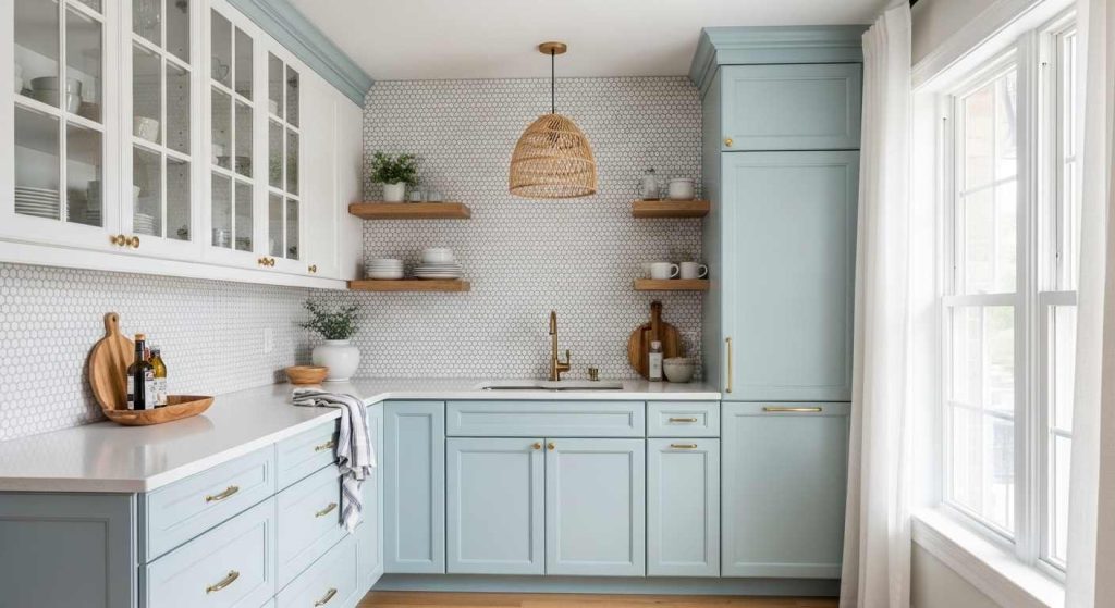 Budget Coastal Kitchen Makeover