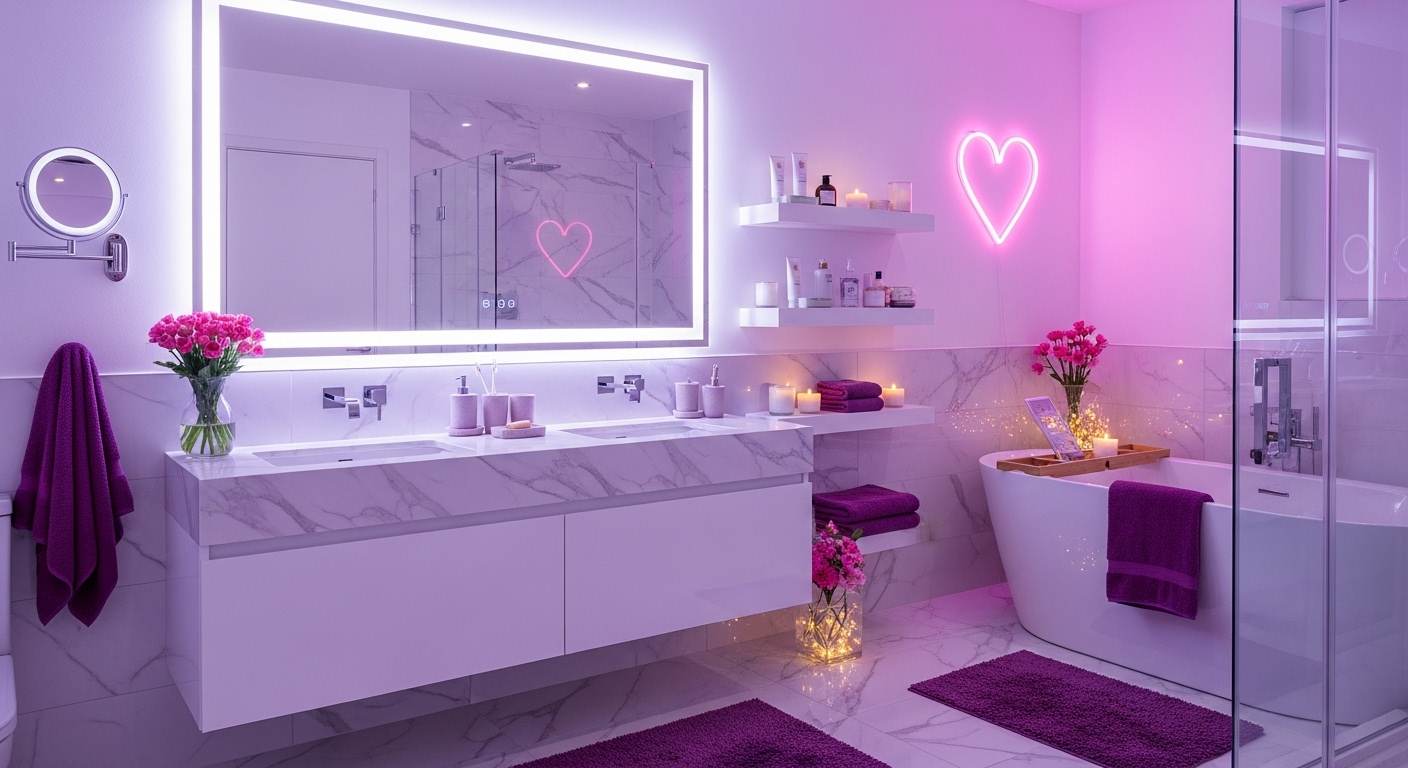 Lavender Luxe Bathroom