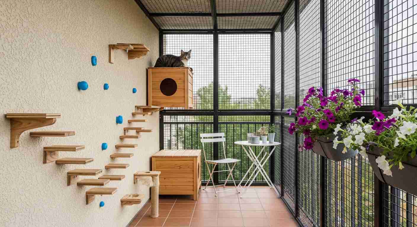 Urban Balcony Cat Enclosure