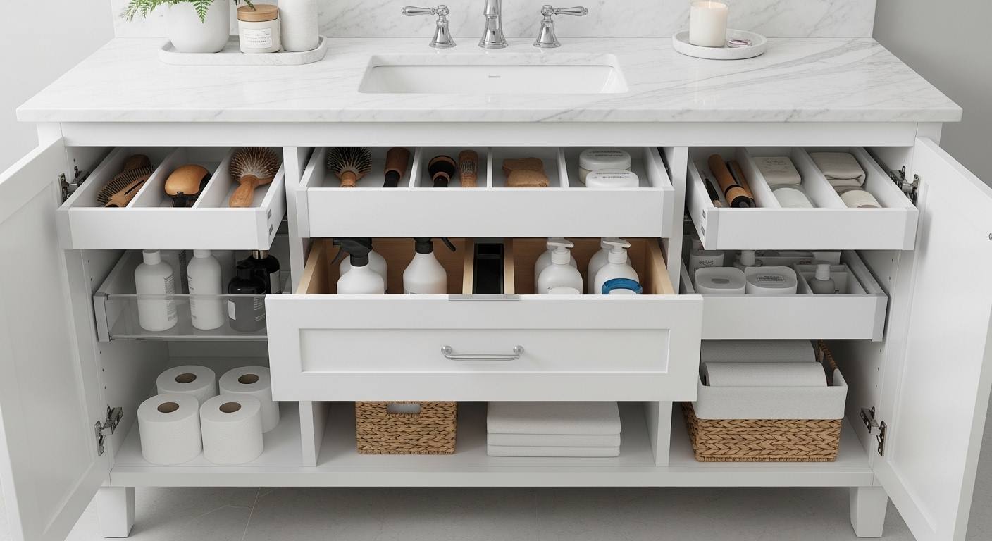  Under-Sink Cabinet Storage 