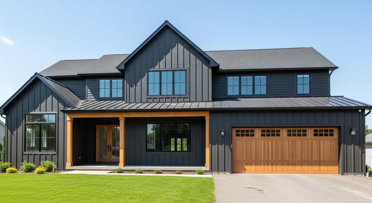 Farmhouse With Board and Batten