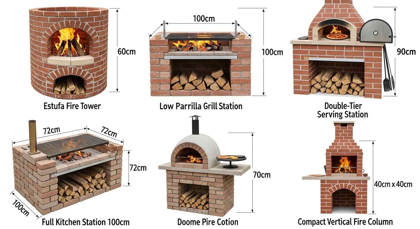 DIY Brick Grill Station