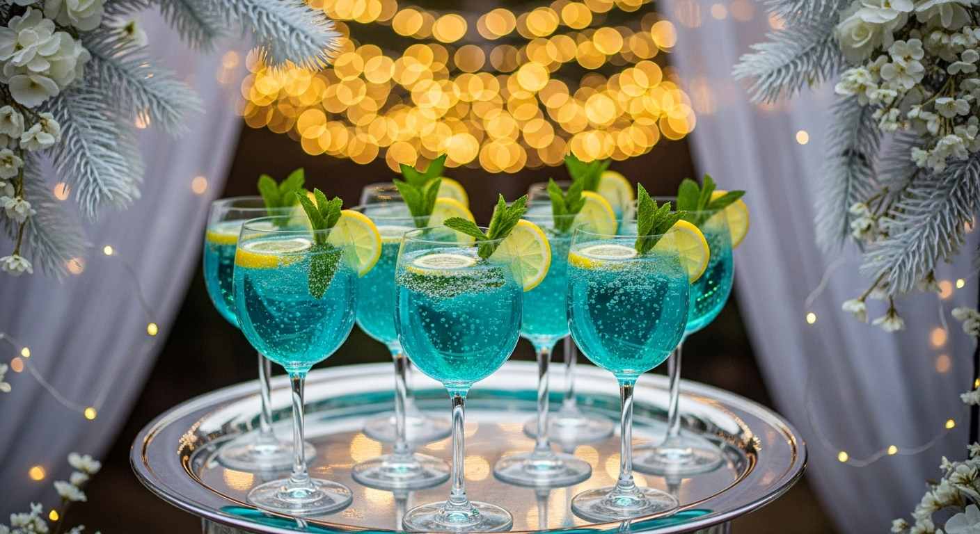  sparkling blue mint lemonade