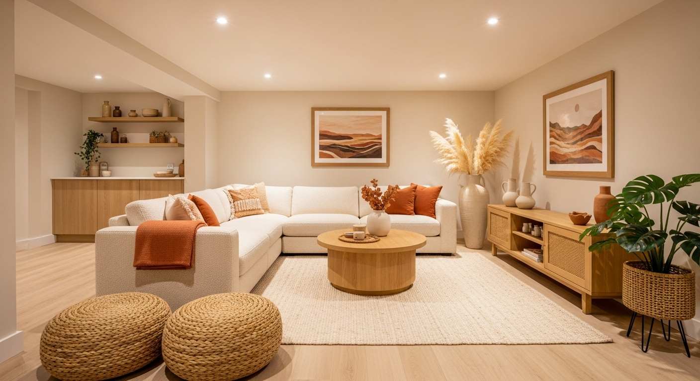 Boho Natural Basement