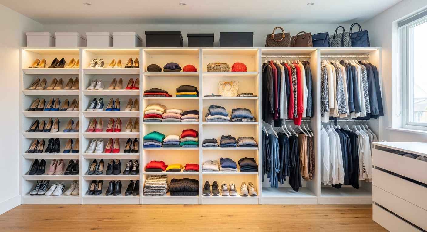 White Organization Wall 