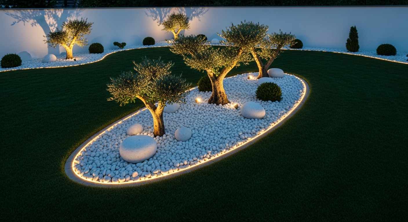 Modern LED Rock Garden