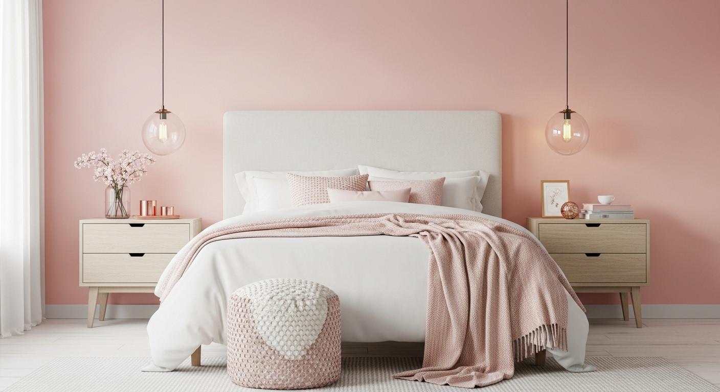  Millennial pink bedroom oasis

