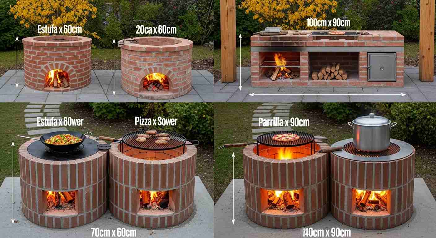 Twin Round Tower Grill Station