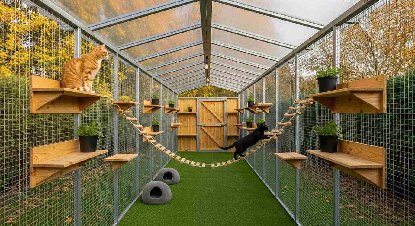  Multi-Level Outdoor Cat