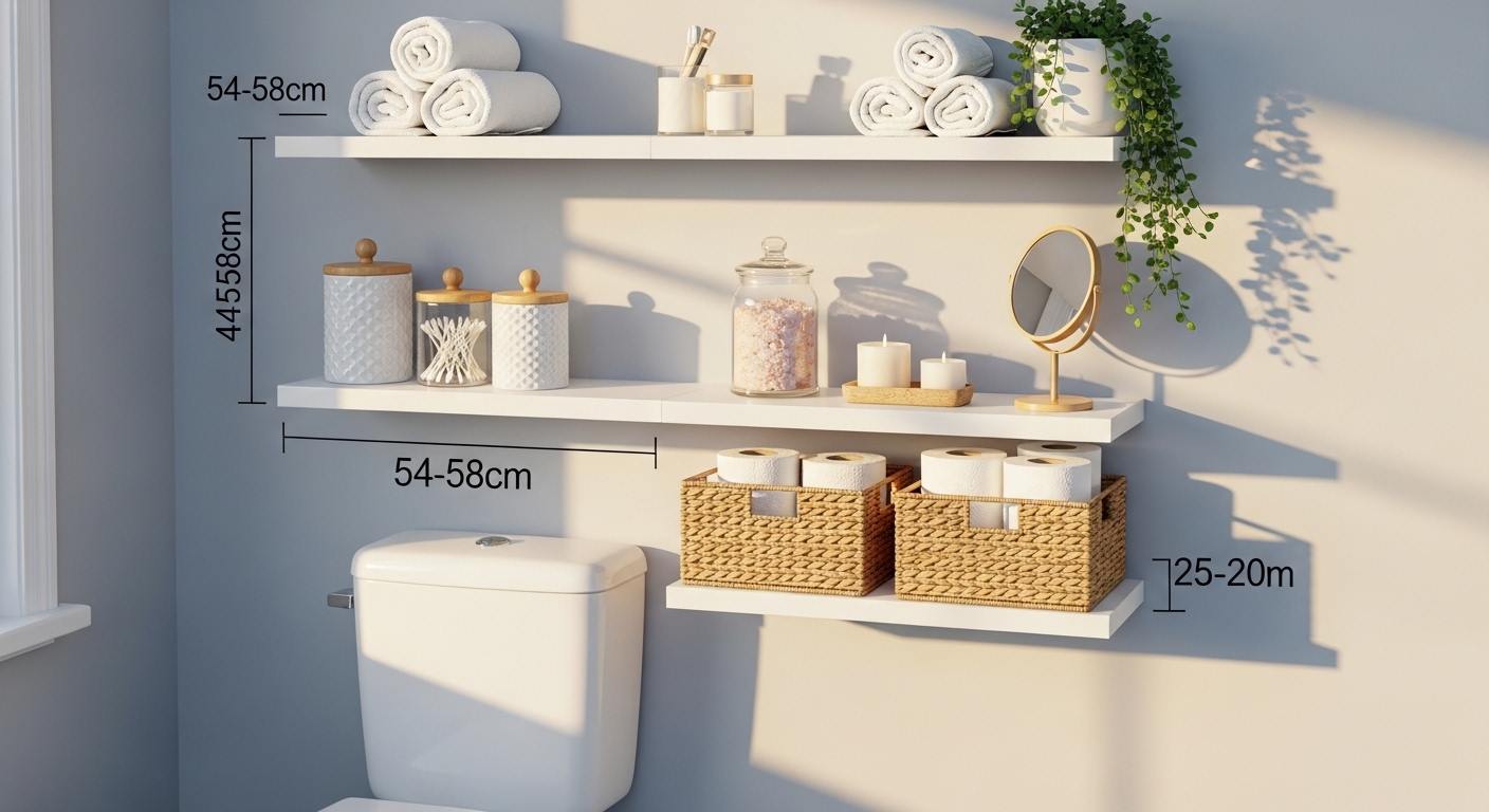  Above-Toilet Storage Shelving Units
