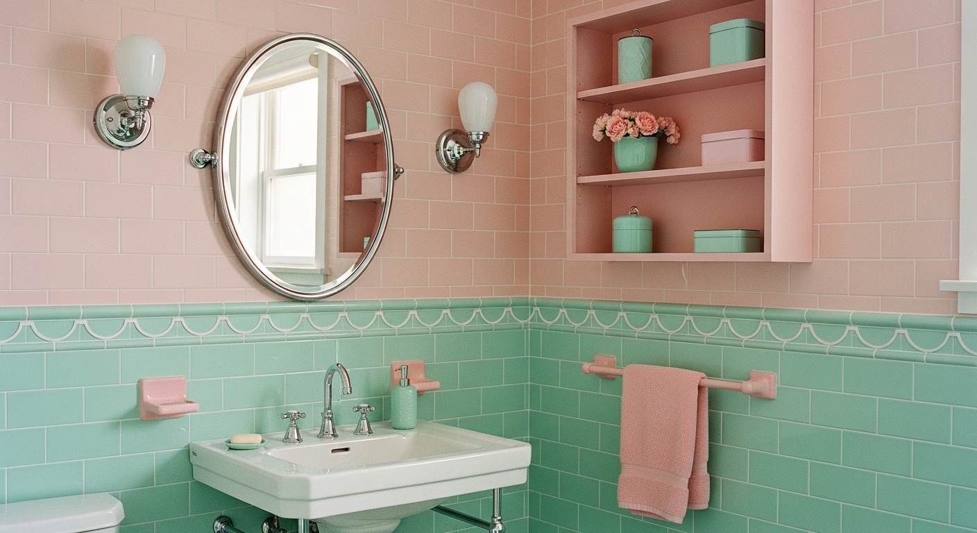 Vintage Pink and Mint Dream