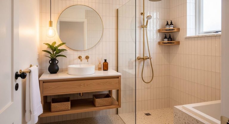 How To Design a Mid Century Modern Bathroom When You've Got Half the Space (12 Ideas)