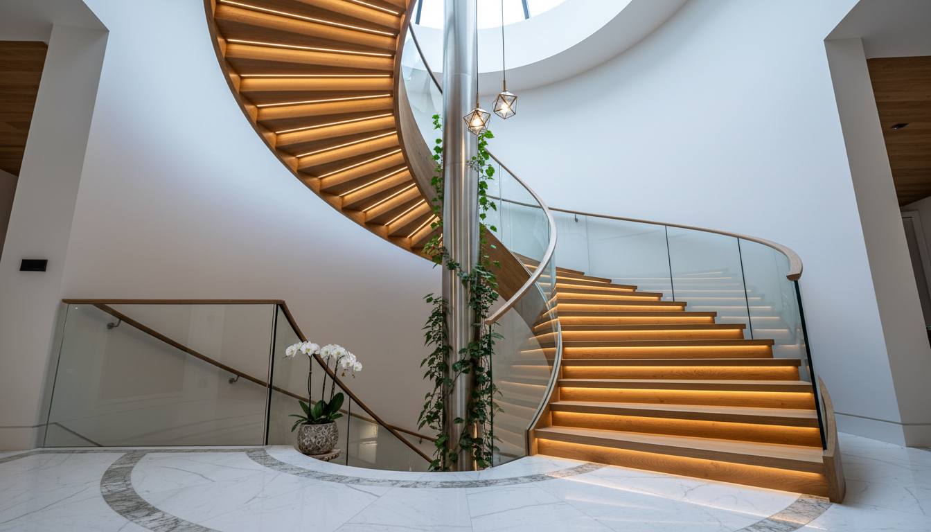 Elegant Spiral Staircase
