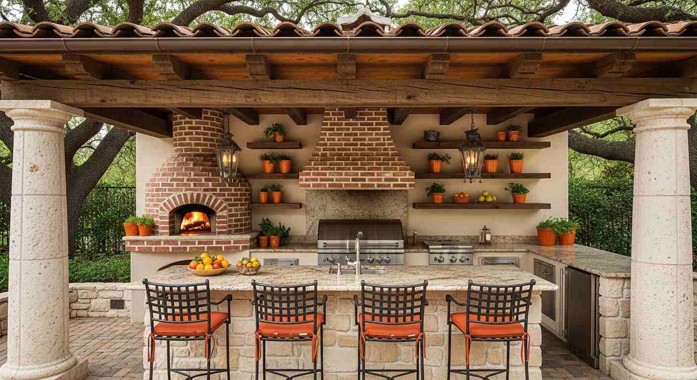 Luxury Covered Outdoor Bar