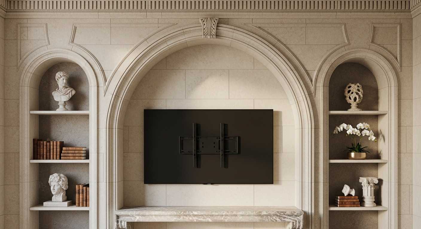 Chateau-Inspired Arched Stone Wall
