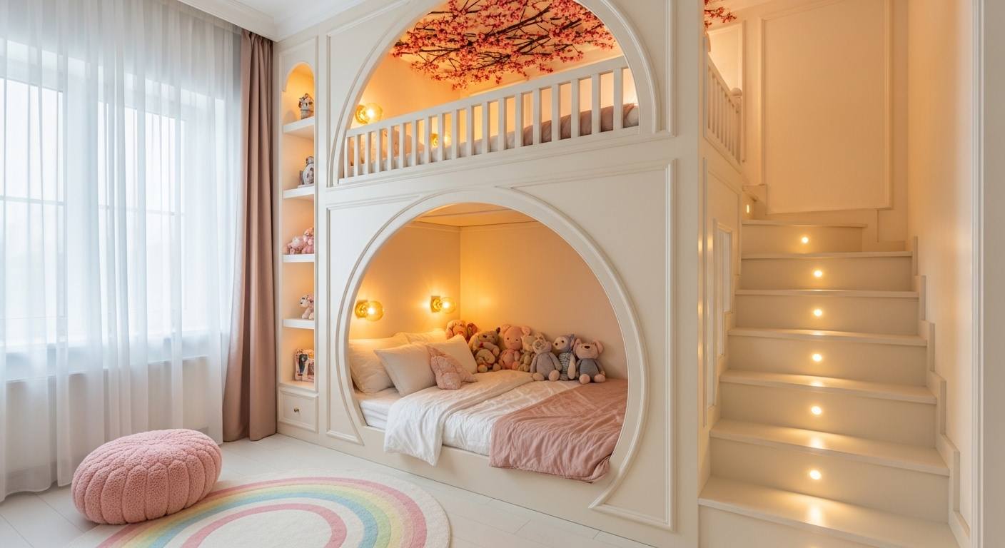 Princess Bunk Bedroom
