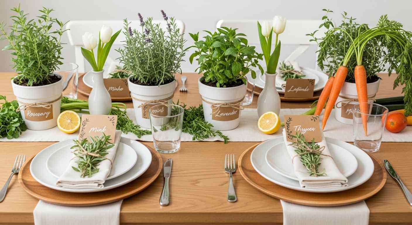  Herb Garden Tablescape