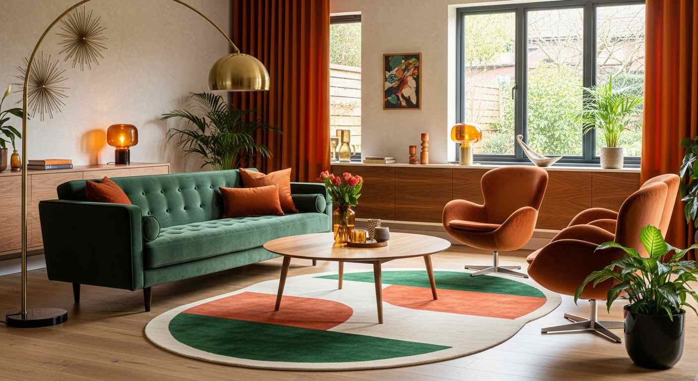  Olive Green Velvet Library Room