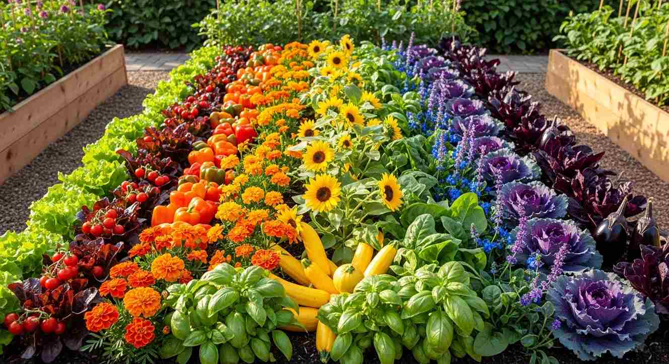 Rainbow Vegetable Garden