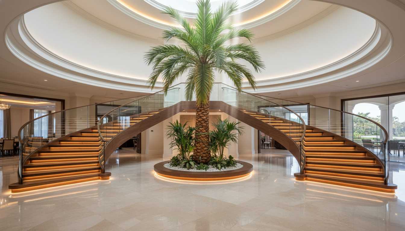  Luxury Curved Staircase
