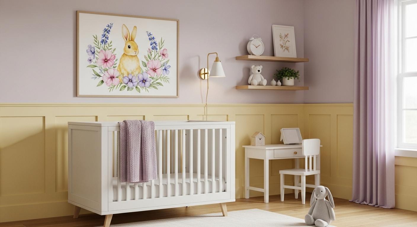Light Yellow and Lilac Nursery 