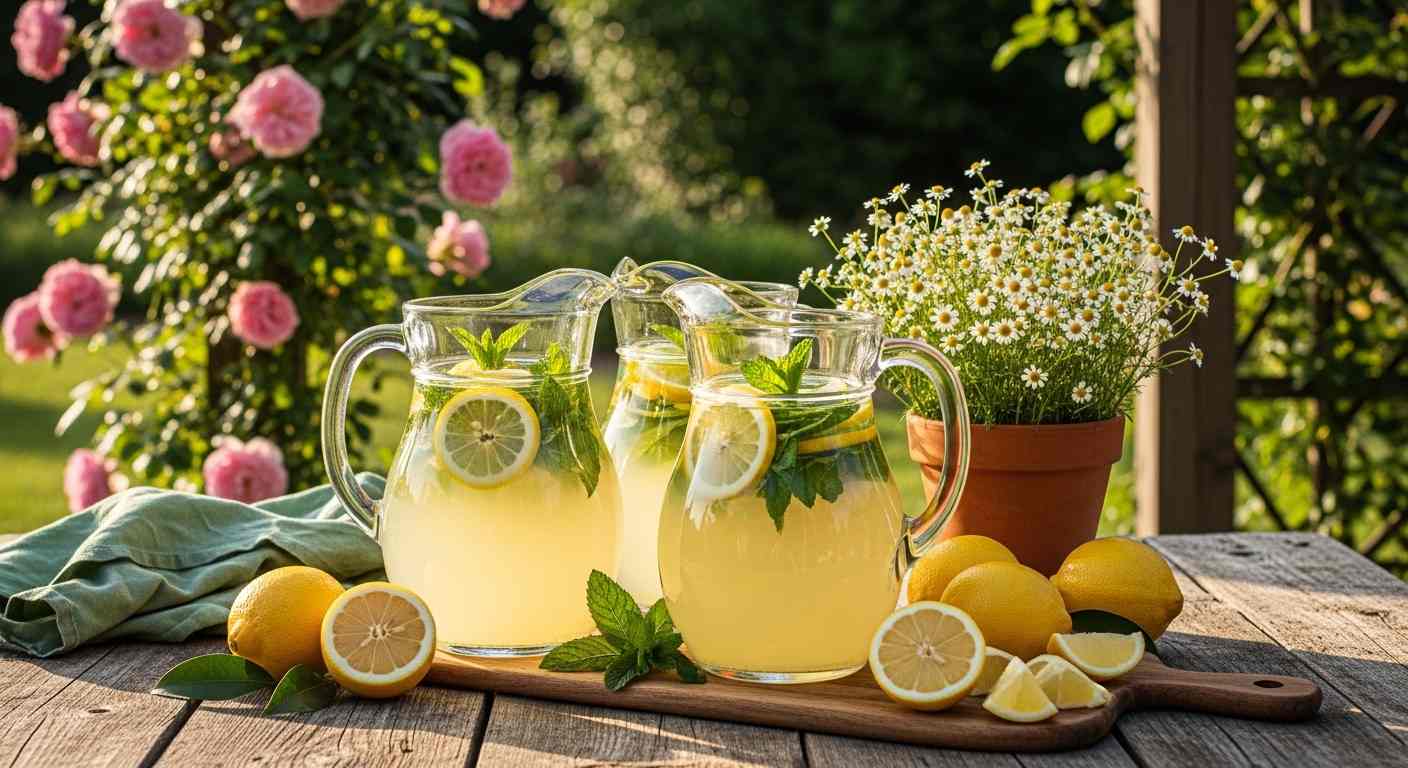  Rustic Garden Lemonade Bar