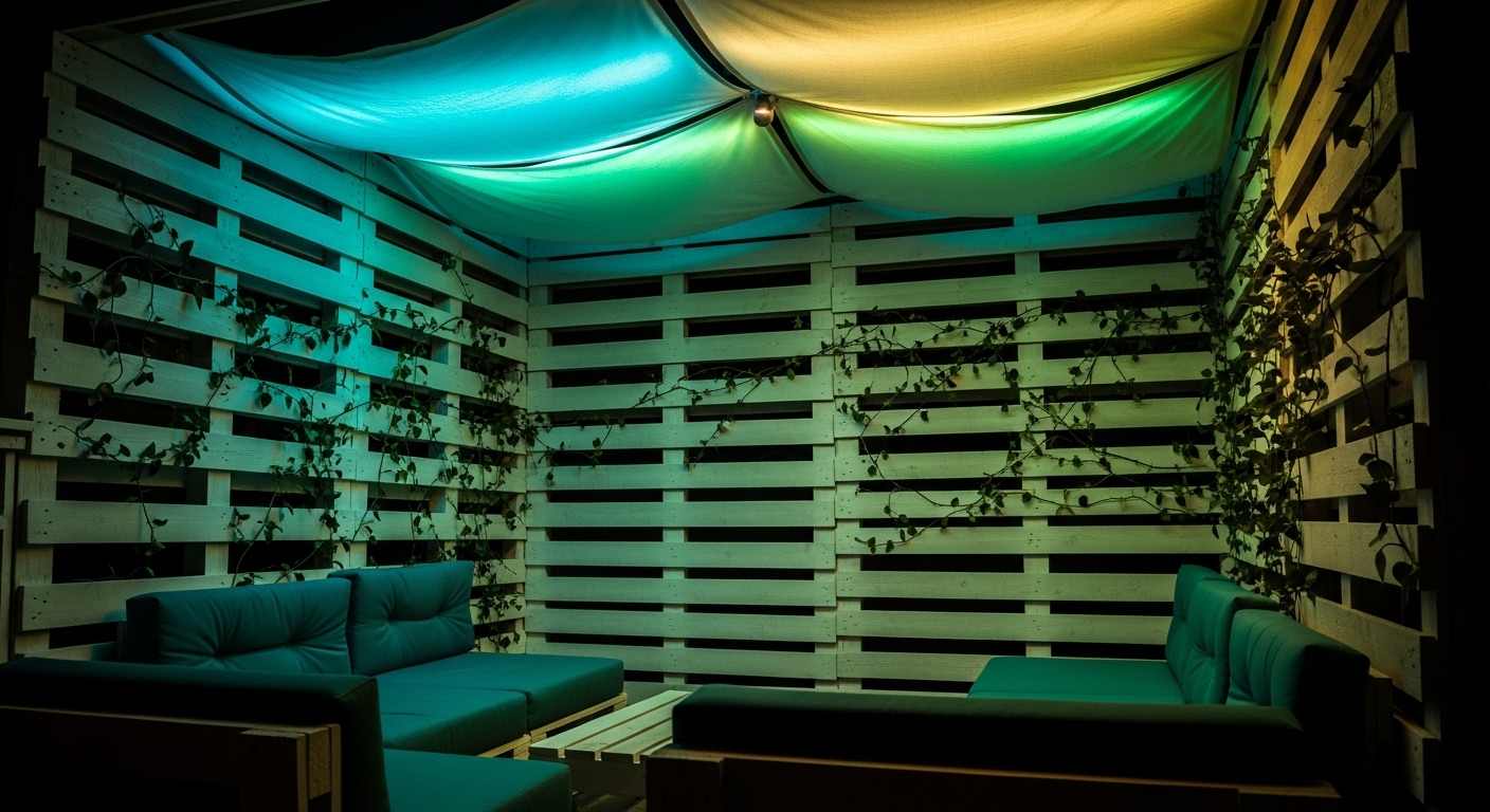 Enclosed Pallet Lounge