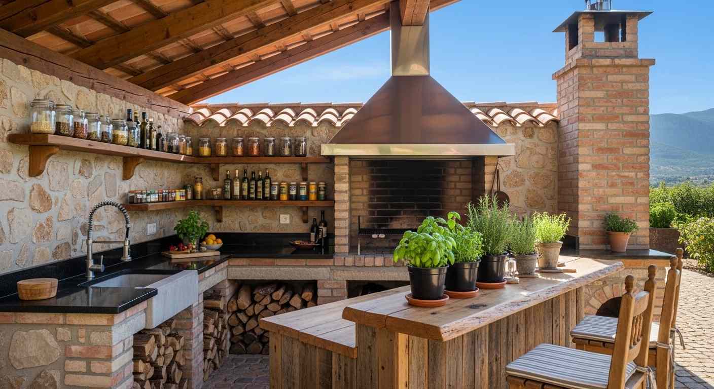 Rustic Mediterranean Kitchen
