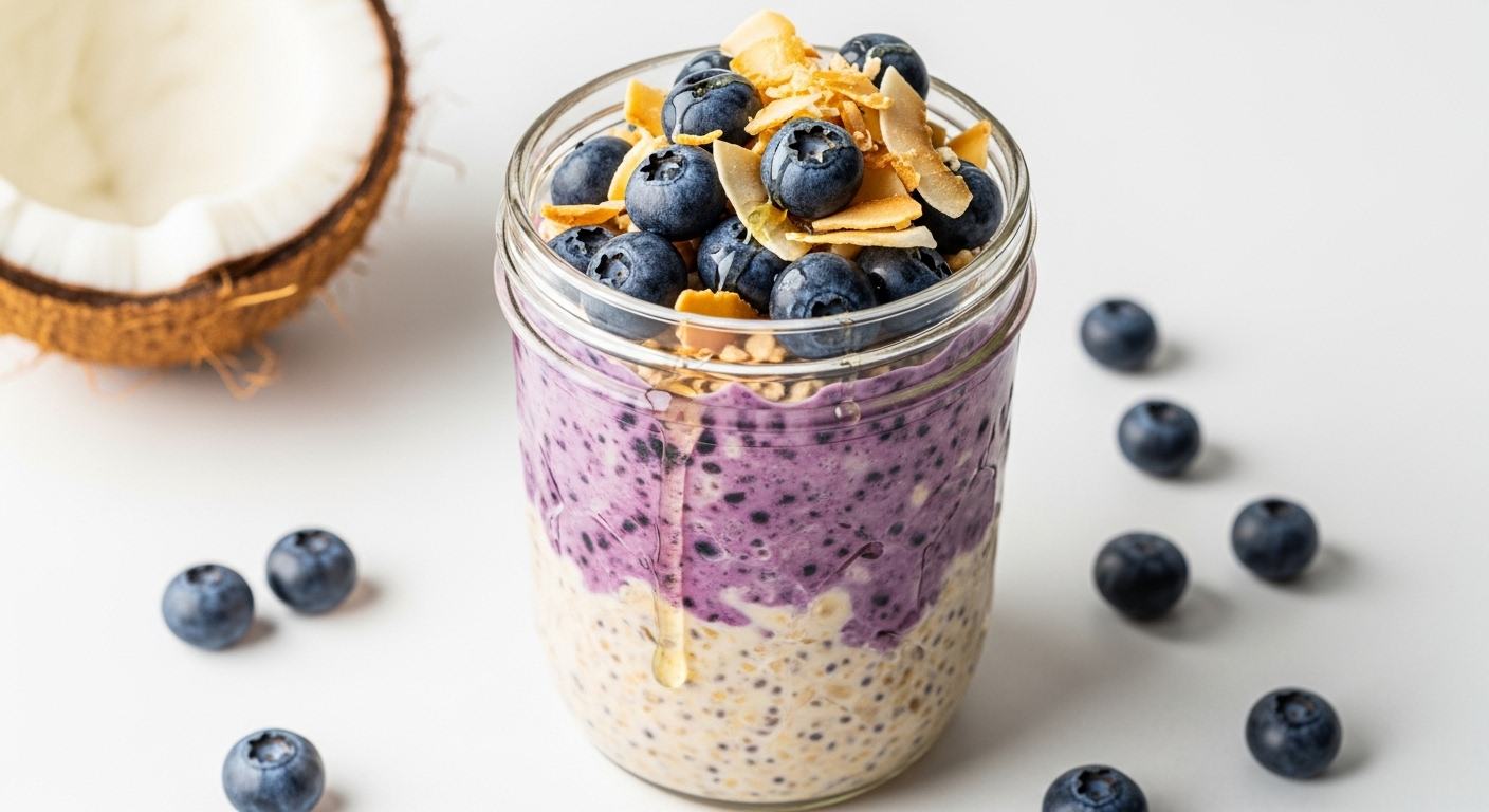Blueberry Coconut Oats