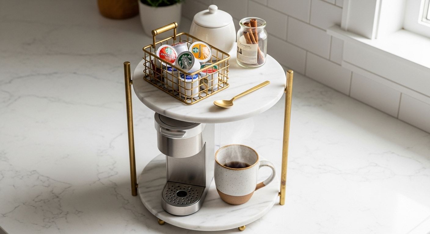 Coffee Organization Two-Tier Tray