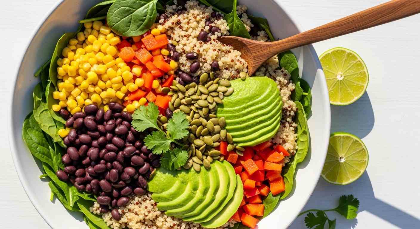 Quinoa Power Salad with Black Beans