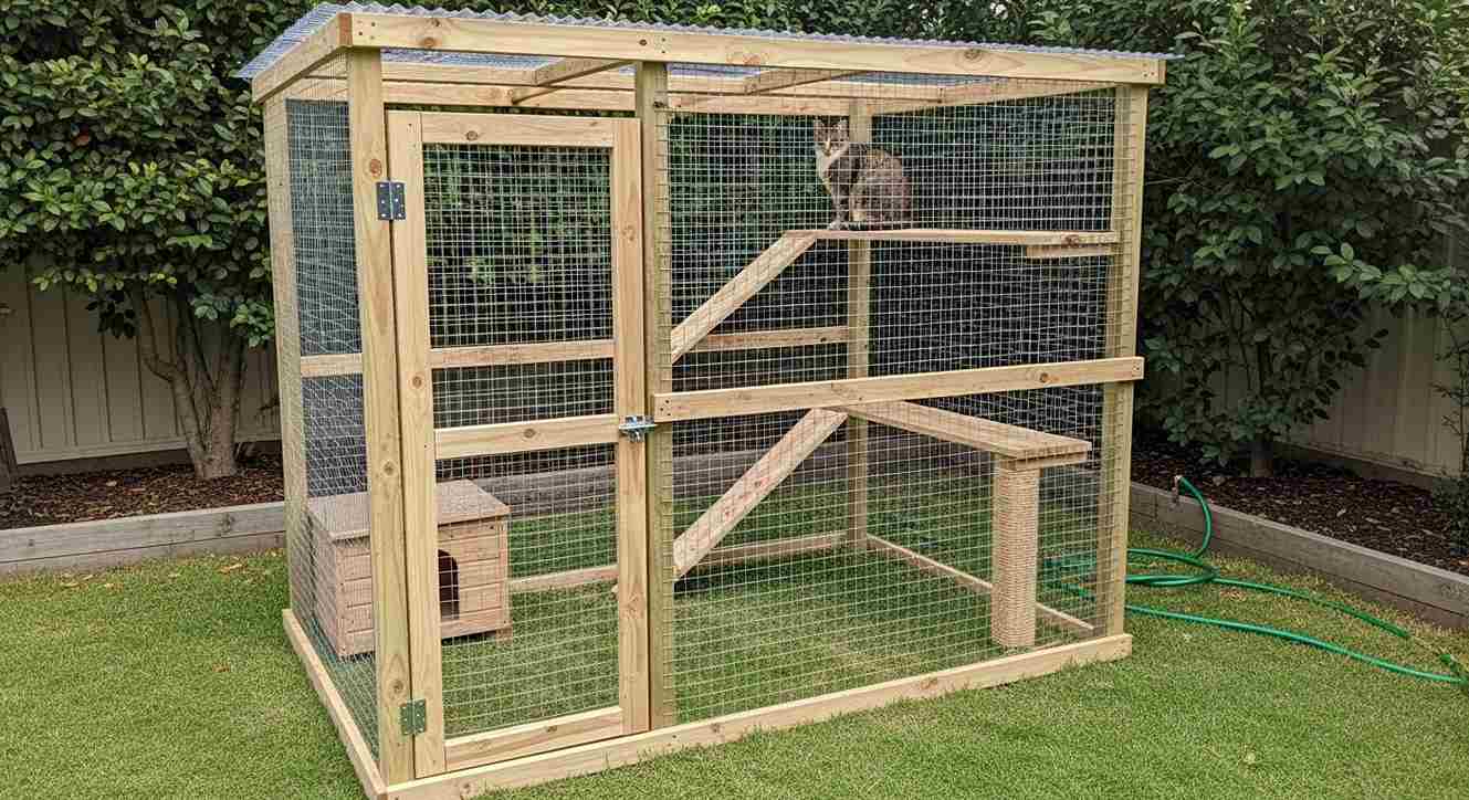  DIY Budget Backyard Catio
