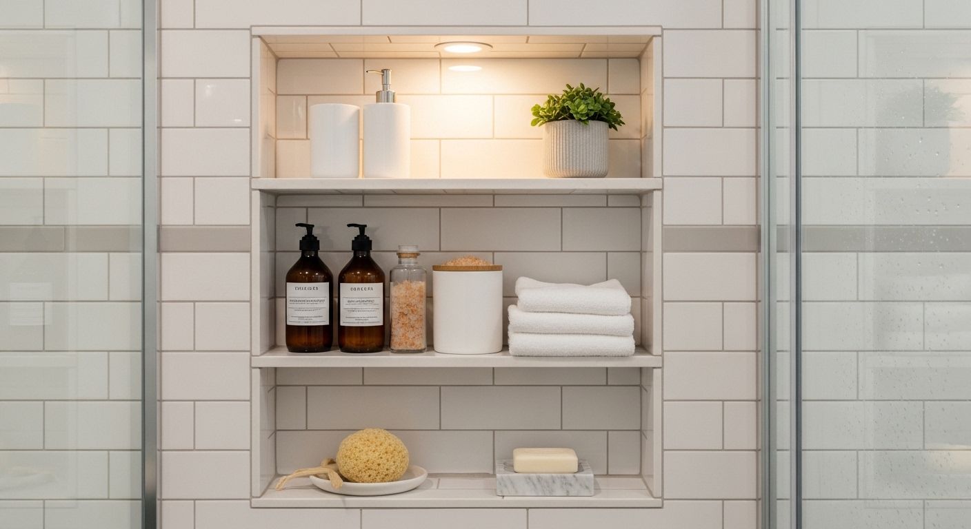  Niche Shelving in Shower Area
