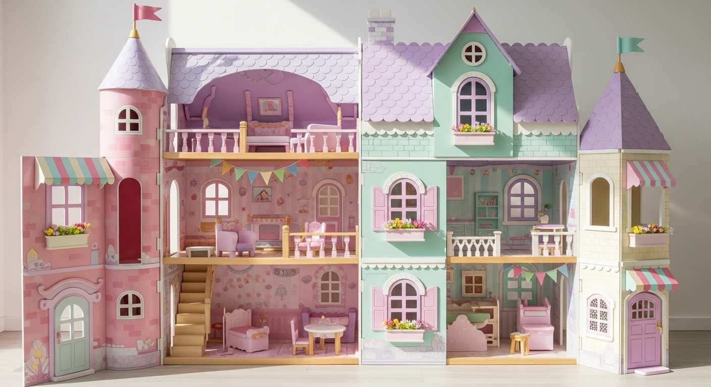 Pastel Dream French Dollhouse