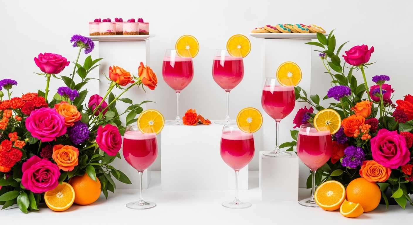  Hot Pink & Orange
Colors
