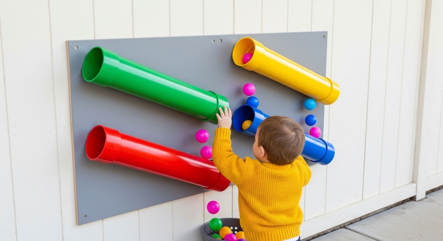 Sensory Play Station with Color Tubes