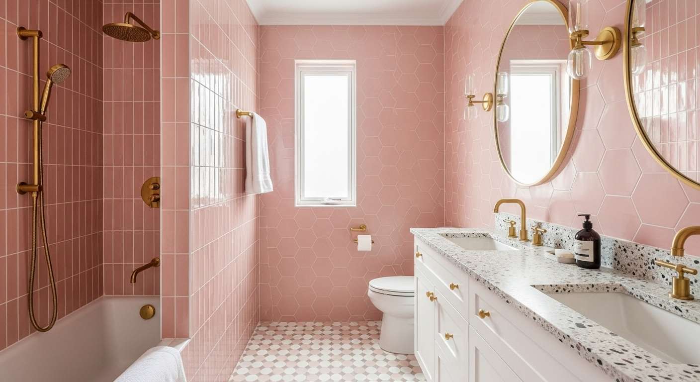  Modern Pink Bathroom Luxury
