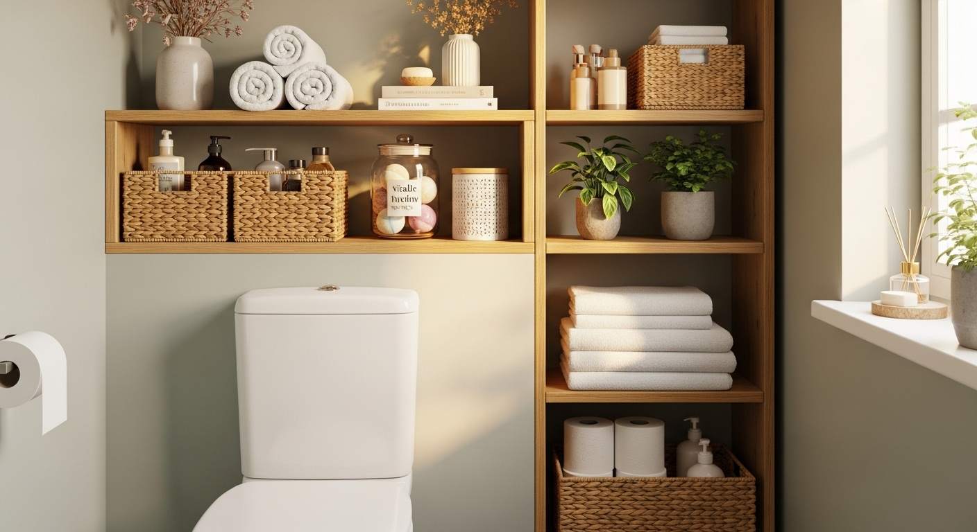 Over-the-Toilet Bathroom Storage