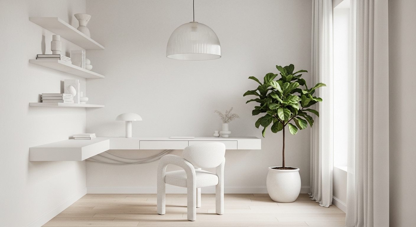 The All-White Minimal Luxury Office