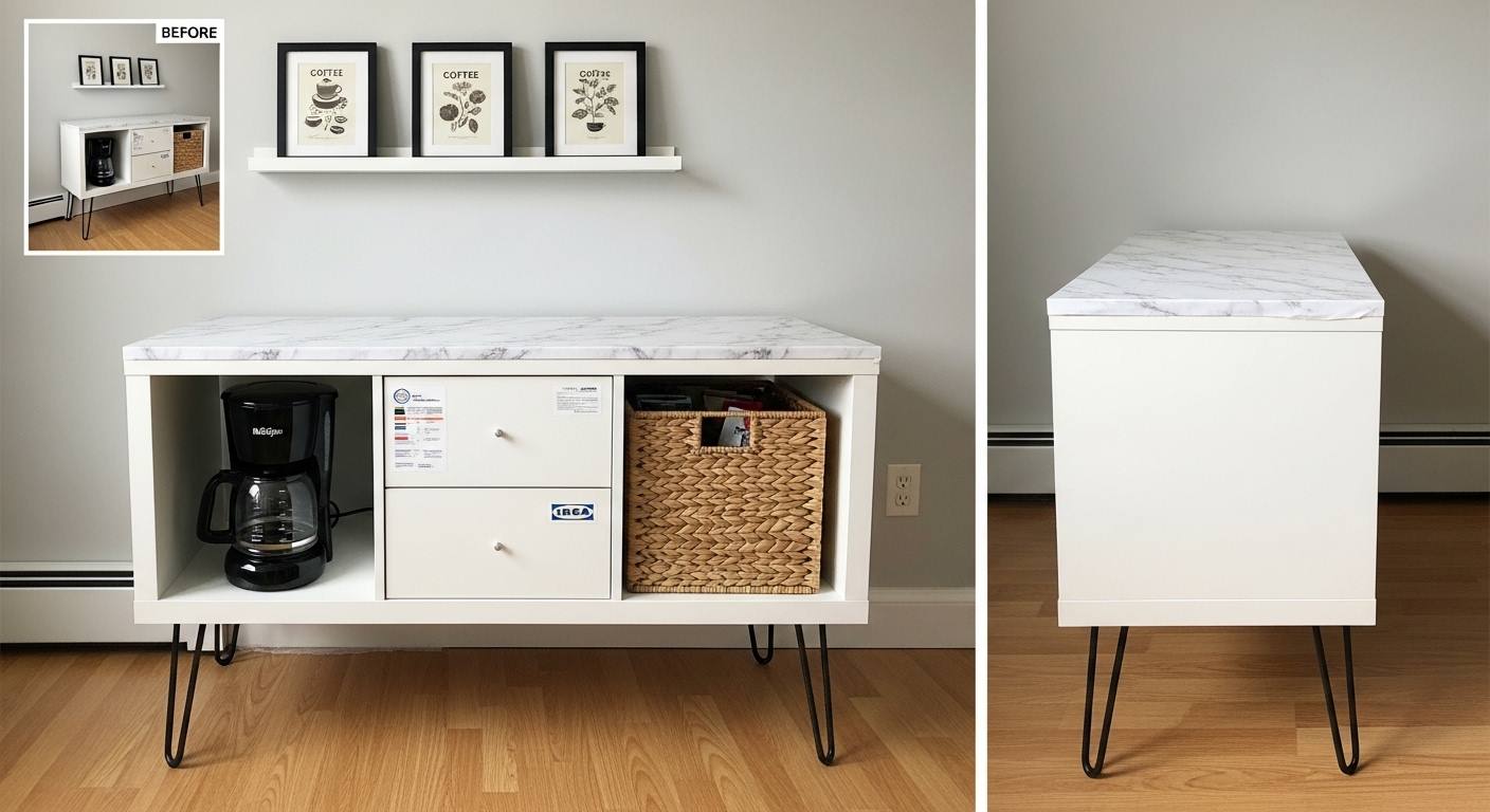 IKEA Hack Coffee Station: 