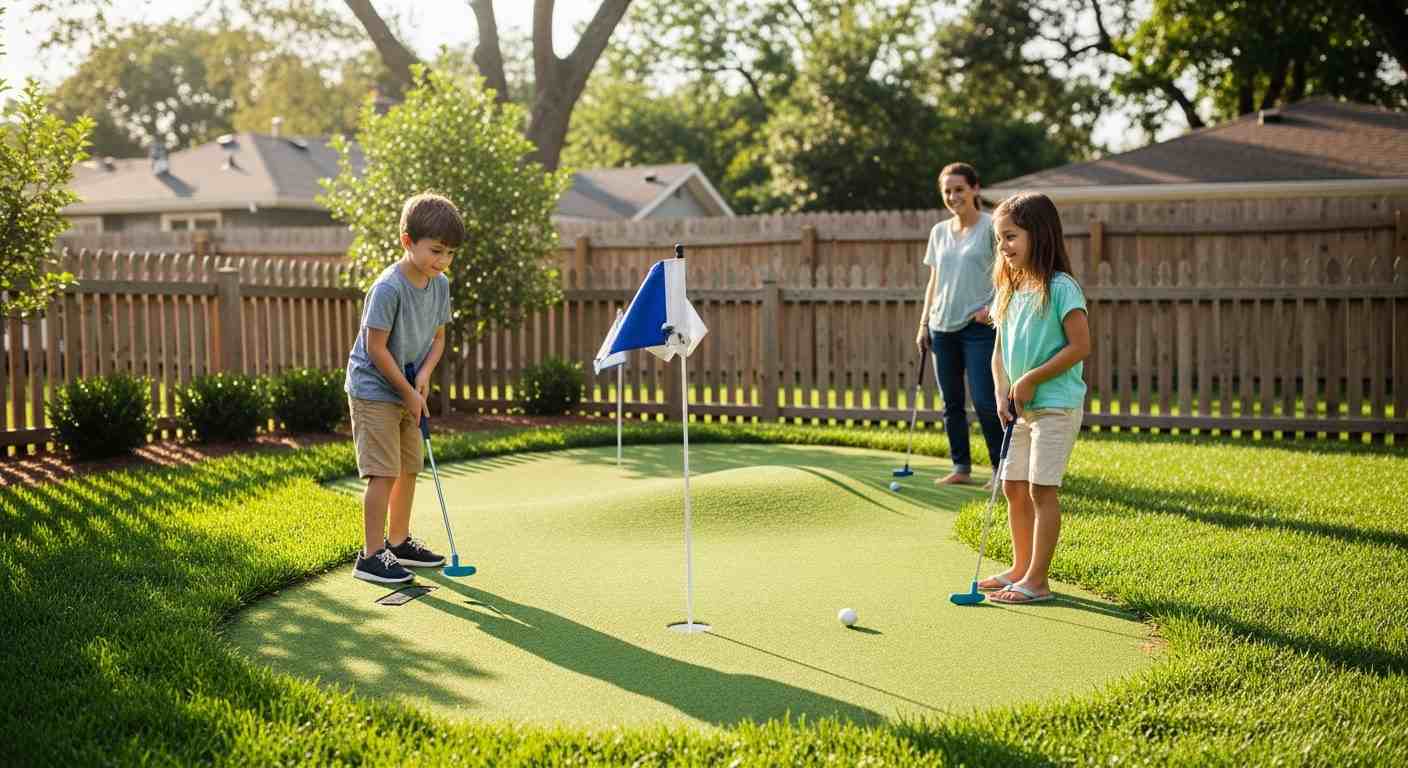 Backyard Golf Course for Kids and Family