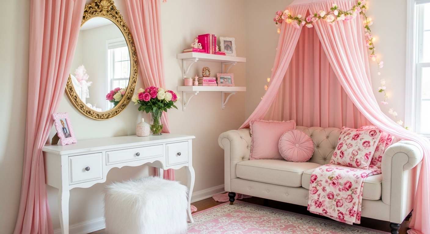  Romantic Vanity Bedroom

