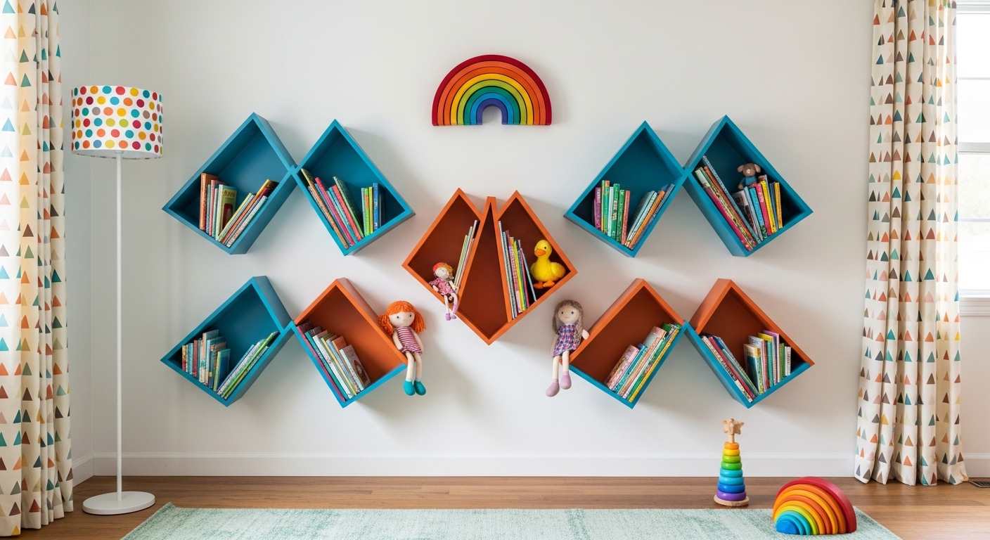 Zigzag Mountain Shelf Kids