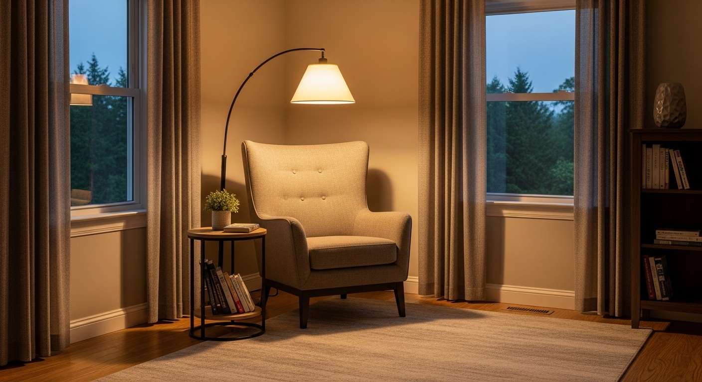 Bedroom Corner Reading Chair_
