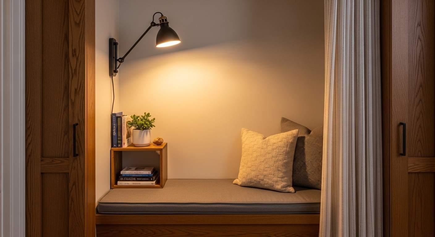 Closet Conversion Reading Nook
