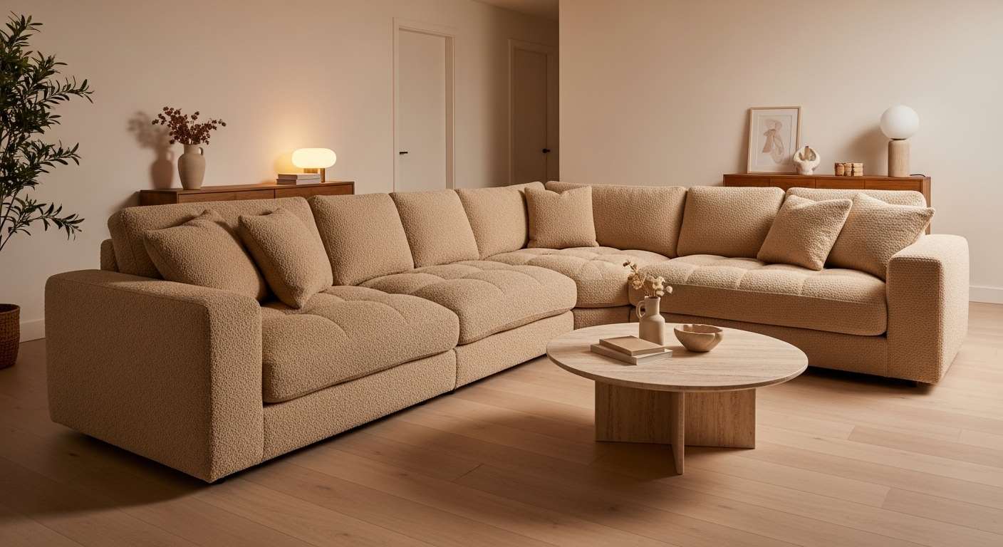 Neutral Tones Modular Cloud Sofa
