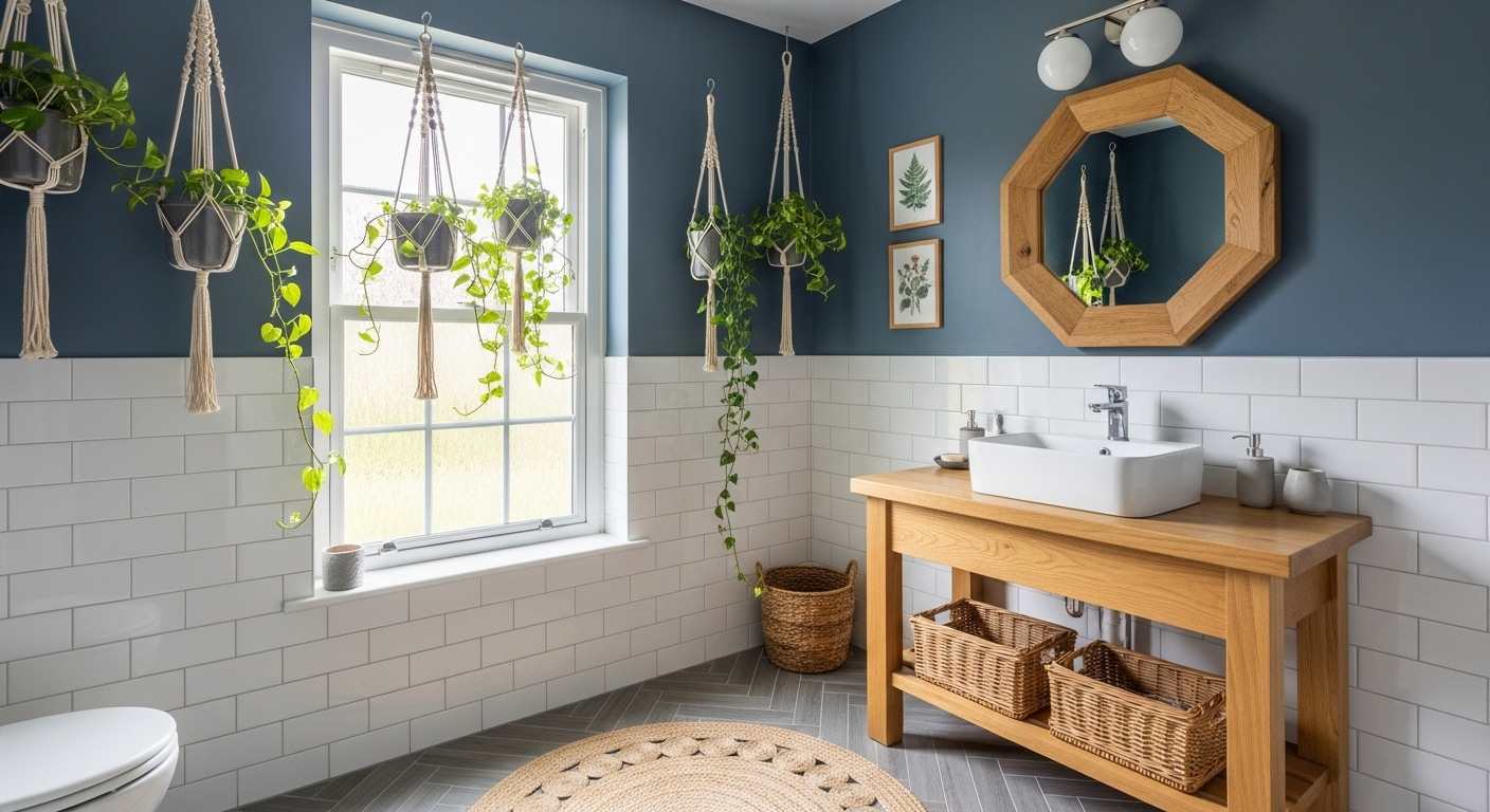 Minimalist Retro Bathroom 