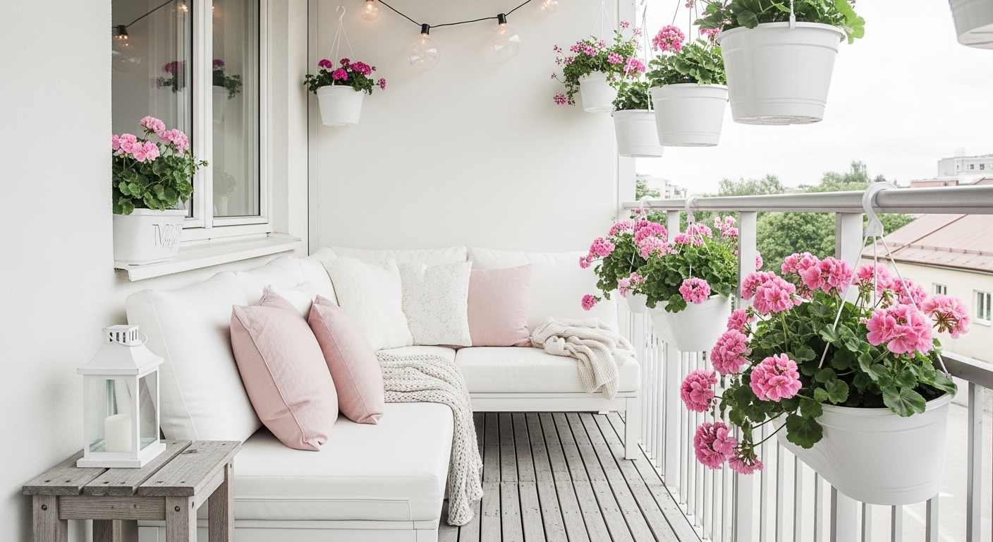 Shabby Chic Cottage Balcony

